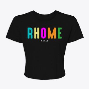 Rhome Texas Color Pop Women's Crop Top