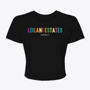 Leilani Estates Hawaii Color Pop Women's Crop Top