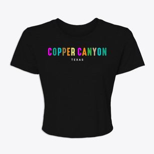 Copper Canyon Texas Color Pop Women's Crop Top