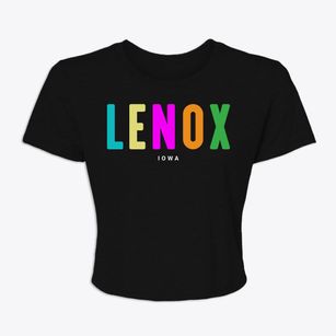 Lenox Iowa Color Pop Women's Crop Top