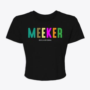 Meeker Oklahoma Color Pop Women's Crop Top