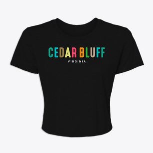 Cedar Bluff Virginia Color Pop Women's Crop Top