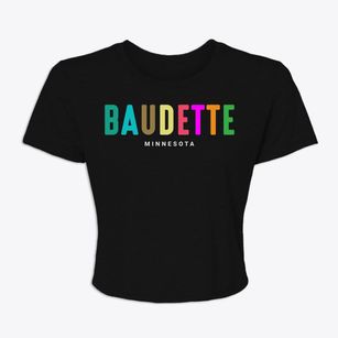 Baudette Minnesota Color Pop Women's Crop Top