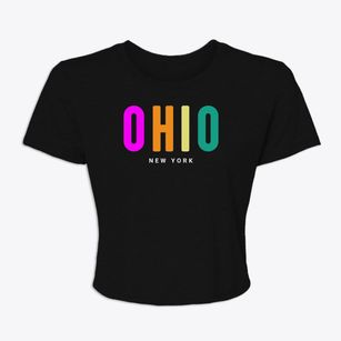 Ohio New York Color Pop Women's Crop Top