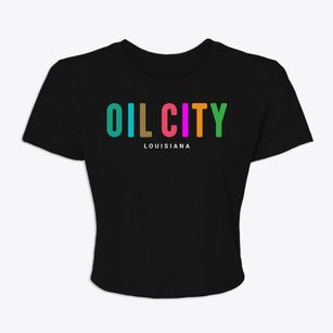 Oil City Louisiana Color Pop Women's Crop Top