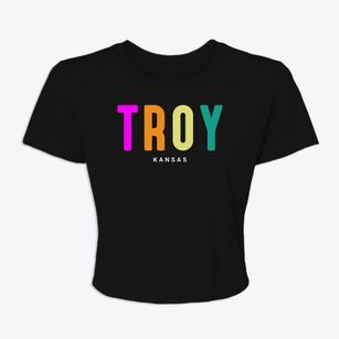 Troy Kansas Color Pop Women's Crop Top
