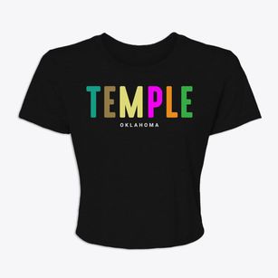 Temple Oklahoma Color Pop Women's Crop Top