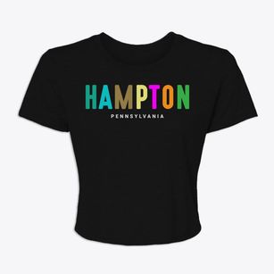 Hampton Pennsylvania Color Pop Women's Crop Top