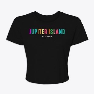 Jupiter Island Florida Color Pop Women's Crop Top
