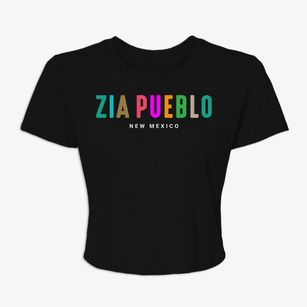 Zia Pueblo New Mexico Color Pop Women's Crop Top
