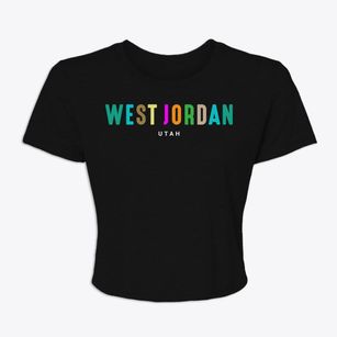 West Jordan Utah Color Pop Women's Crop Top