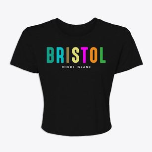 Bristol Rhode Island Color Pop Women's Crop Top