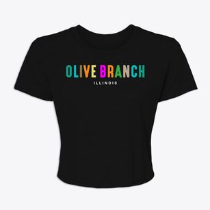 Olive Branch Illinois Color Pop Women's Crop Top