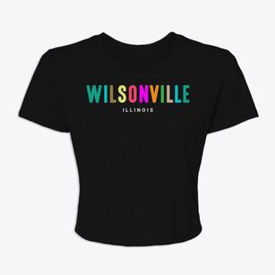 Wilsonville Illinois Color Pop Women's Crop Top