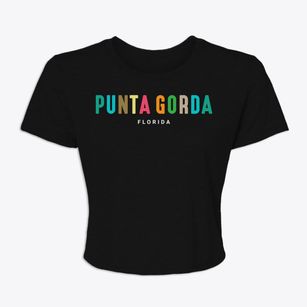 Punta Gorda Florida Color Pop Women's Crop Top