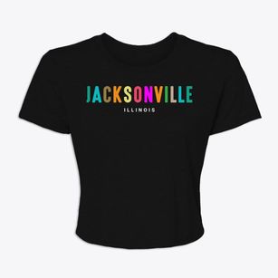 Jacksonville Illinois Color Pop Women's Crop Top
