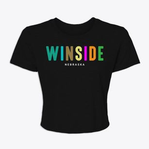 Winside Nebraska Color Pop Women's Crop Top