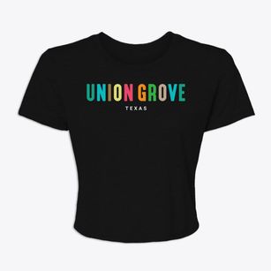 Union Grove Texas Color Pop Women's Crop Top