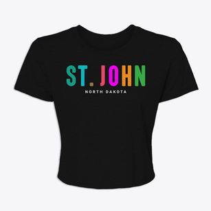 St. John North Dakota Color Pop Women's Crop Top