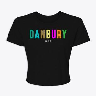 Danbury Iowa Color Pop Women's Crop Top
