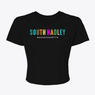 South Hadley Massachusetts Color Pop Women's Crop Top
