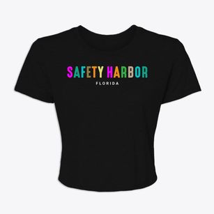 Safety Harbor Florida Color Pop Women's Crop Top
