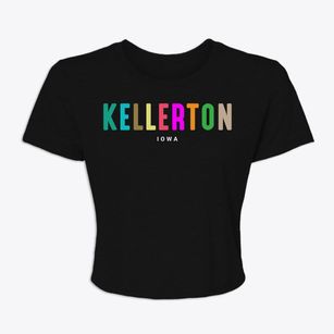 Kellerton Iowa Color Pop Women's Crop Top