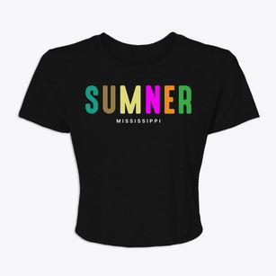Sumner Mississippi Color Pop Women's Crop Top