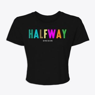 Halfway Oregon Color Pop Women's Crop Top