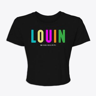 Louin Mississippi Color Pop Women's Crop Top