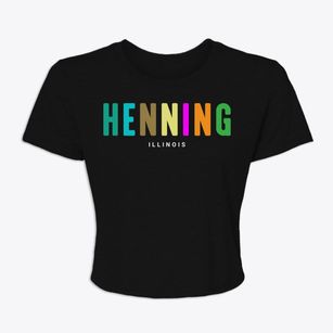 Henning Illinois Color Pop Women's Crop Top