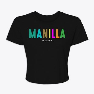 Manilla Indiana Color Pop Women's Crop Top