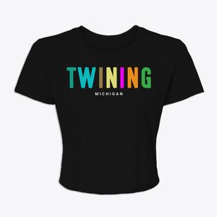 Twining Michigan Color Pop Women's Crop Top