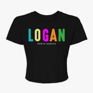 Logan North Dakota Color Pop Women's Crop Top