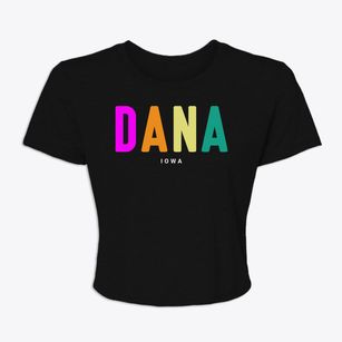 Dana Iowa Color Pop Women's Crop Top