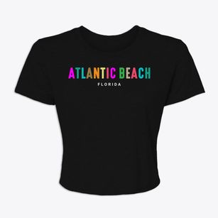 Atlantic Beach Florida Color Pop Women's Crop Top