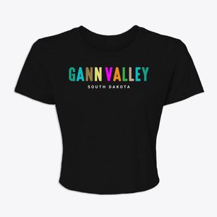 Gann Valley South Dakota Color Pop Women's Crop Top