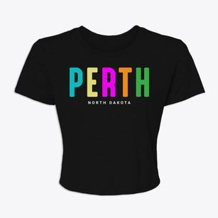 Perth North Dakota Color Pop Women's Crop Top
