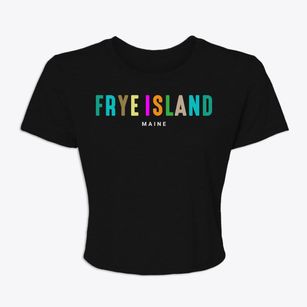 Frye Island Maine Color Pop Women's Crop Top