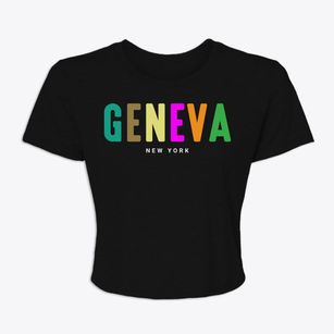Geneva New York Color Pop Women's Crop Top