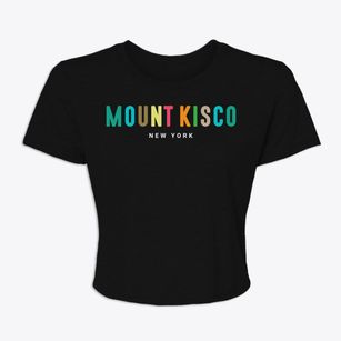 Mount Kisco New York Color Pop Women's Crop Top