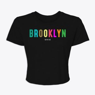 Brooklyn Ohio Color Pop Women's Crop Top