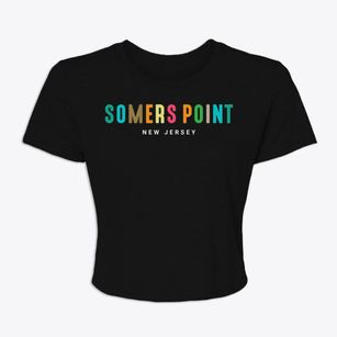 Somers Point New Jersey Color Pop Women's Crop Top