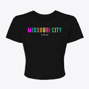 Missouri City Texas Color Pop Women's Crop Top