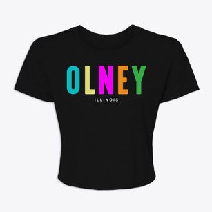 Olney Illinois Color Pop Women's Crop Top