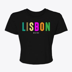Lisbon Maine Color Pop Women's Crop Top