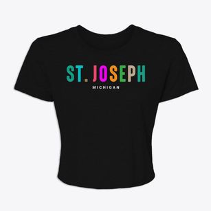 St. Joseph Michigan Color Pop Women's Crop Top