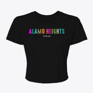 Alamo Heights Texas Color Pop Women's Crop Top