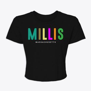 Millis Massachusetts Color Pop Women's Crop Top