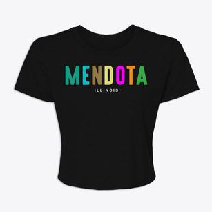 Mendota Illinois Color Pop Women's Crop Top